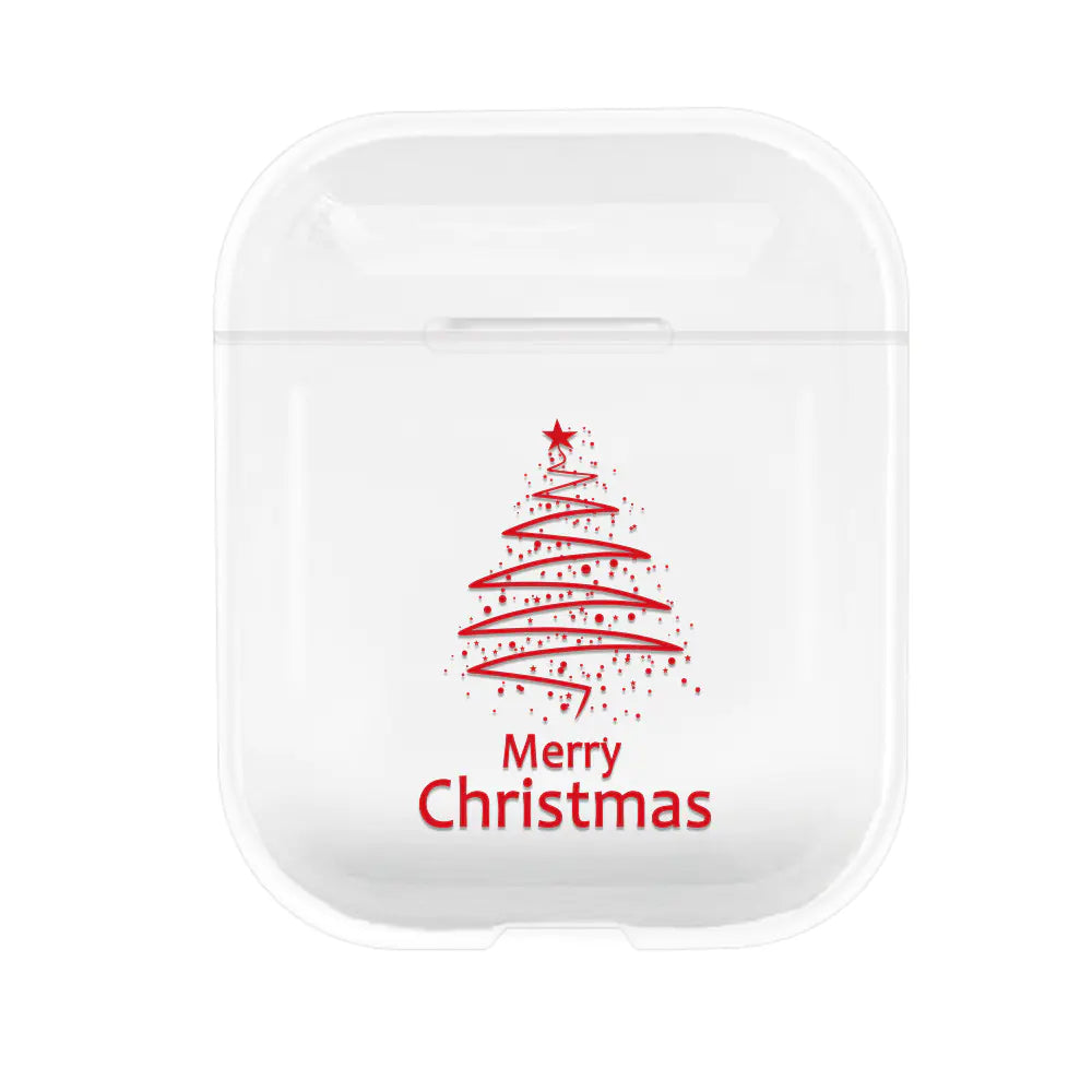 Creative Santa Claus Transparent Hard Shell AirPods Case